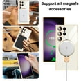 thumbnail image 2 of Dteck Screen Protector Case for Samsung Galaxy S24 Ultra,Magnetic Plating TPU Case Lens Camera Protector Mag-Safe Invisible Stand Shockproof Back Cover,White, 2 of 7