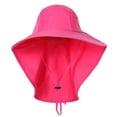 thumbnail image 2 of Chapeau de Soleil à Grand Bord pour Femmes avec Rabat de Cou pour Voyage Camping Randonnée Bateau Pêche, 2 of 7