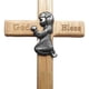 thumbnail image 5 of Cruz de madera para niño pequeño orando, cruz de bendición de madera, decoración navideña, manualidades, regalos para recién nacidos o niños, 5 of 5