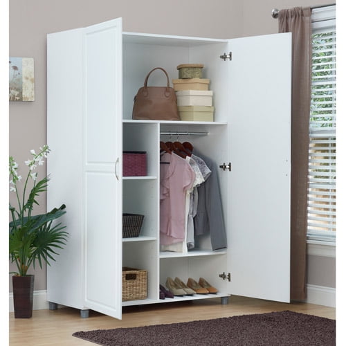 Systembuild 47 6 W X 19 7 D X 74 3 H Storage Wardrobe Cabinet