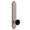 Satin Nickel, variant on Grandeur 853128 Arc Solid Brass Tall Plate Right Handed Privacy Door Knob Set - Grey