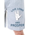 thumbnail image 2 of Star Trek Mens' Spock Live Long And Prosper Sleep Pajama Shorts, 2 of 6