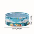 thumbnail image 1 of HLONK Inflatable-Look Pool - No Pump Needed  Instant Setup & Foldable Storage - Heavy-Duty PVC Construction - Tropical Birthday/Backyard Party Pool - Holds 4-6 People - Indoor/Outdoor Use, 1 of 6