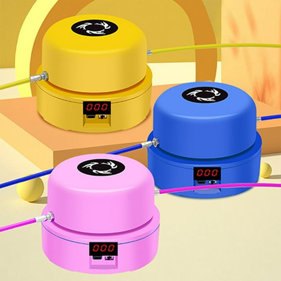 Jacenvly Mother's Day Jum-P Rope Machine,Electric Rope Skipping Machine Wireless Remote Control, Rope Skipping Sports For Multi-Person Entertainment