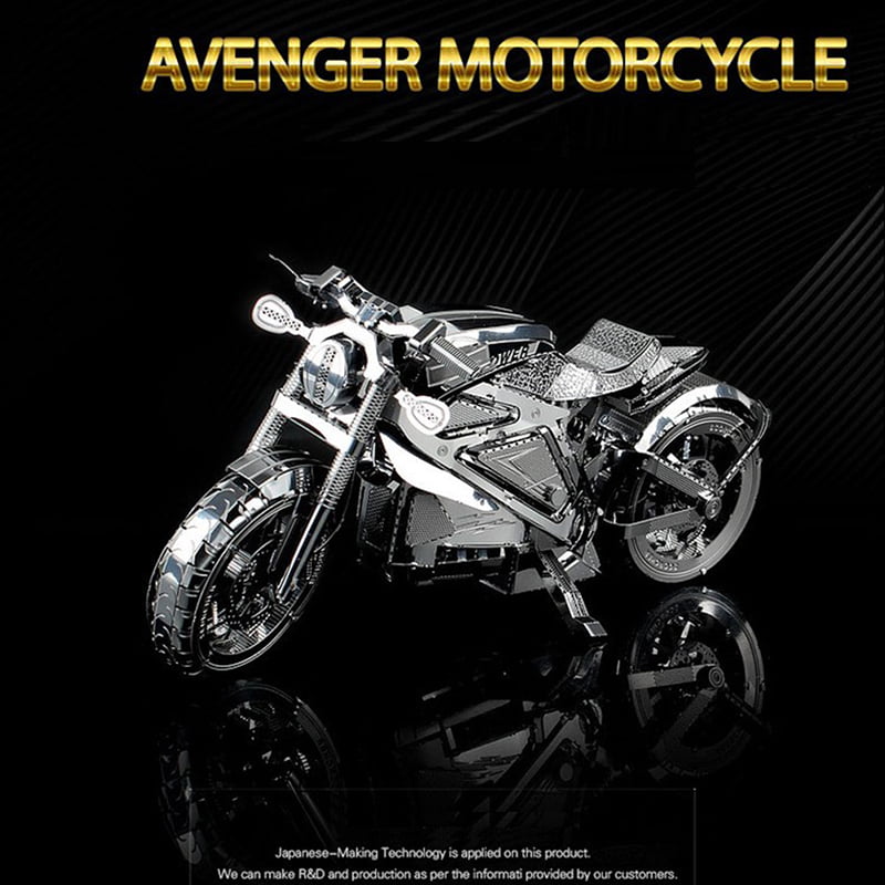 Metal Puzzle Vengeance Motorcycle Collection 3D Laser Cut Model Toys For Adult 