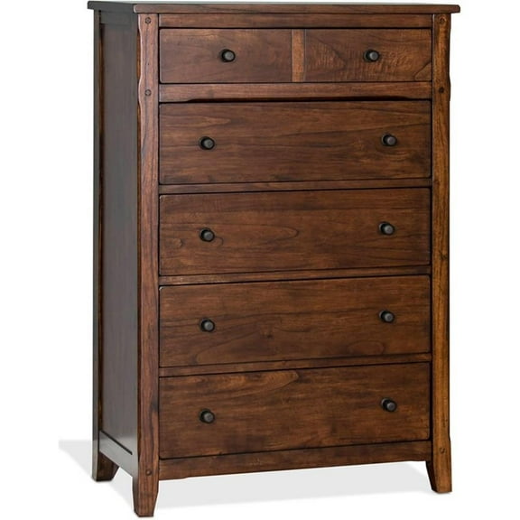 Sunny Designs Santa Fe 37.5" Petite Traditional Wood Chest in Dark Chocolate