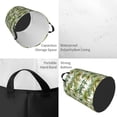 thumbnail image 4 of Daiia Green Hawaii Palms Round Laundry Basket with Handles Thickened Waterproof Circular hamper,Dirty Clothes Storage Basket for Bedroom,Bathroom,College Dorm-Small, 4 of 8