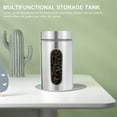thumbnail image 4 of 1 PC Cocina Visible Acero inoxidable Tanque de almacenamiento Almacenamiento de Almacenamiento Contenedor, 4 of 7
