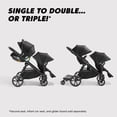 thumbnail image 2 of Baby Jogger City Select 2 Single-to-Double Modular Stroller, Eco Collection, Frosted Ivory, 2 of 7