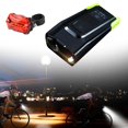 thumbnail image 4 of Juego de luces delanteras y traseras para bicicletas de 800 lúmenes, luces delanteras y traseras traseras, lámpara de bicicleta recargable por USB, - Verde 2 Macarena luces de bicicleta delanteras traseras, 4 of 8