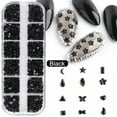 thumbnail image 2 of Beauos Clearance Nail Arts Rhinestones Round & Multi Shape Nail Gems Nail Design Kit Accessories Nail Glitter Crystals Jewels Diamonds for Nail Decoration Make Up Diy Clothing Phone Decor, 2 of 2