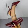thumbnail image 2 of Escarpins Rouges pour Femmes à Bout Pointu pour Tenue Décontractée Offrant un Coup de Pouce Stylé à Votre Ensemble Décontracté pour l'Intérieur et l'Extérieur Taille 41, 2 of 9