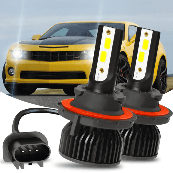 2 Sides H13 9008 High&Low Beam for Chevrolet Camaro 2010 2011 2012 2013,2014-2015 7.0L LED Headlight Bulbs 2pcs