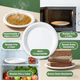 thumbnail image 3 of Platos Desechables Blancos 7/9 Pulgadas,100% Compostables | Hechos de Bagazo de Caña de Azúcar | Color Natural | Resistentes a Líquidos| Seguros | Ideales para Comidas al Aire Libre y Fiestas, 3 of 7