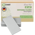 thumbnail image 1 of Colored Napkins - Silver - Decorative Dinner Napkins - Cloth Like and Disposable - Elegant & Durable - Soft & Absorbent - Versatile 16"x16" - Packaged for Easy Storage - Box of 50 - by SimuLinen, 1 of 7