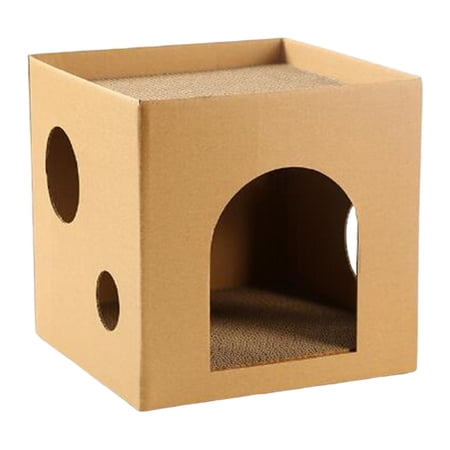 Cat Scratcher Pad House Scratching Board for Kitten Cat Playhouse Grinding Claw