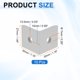 thumbnail image 2 of Uxcell 10Pcs Soporte de esquina interior de 2 agujeros, conector en L para perfil de extrusión de aluminio 3030 ranura T de 8.2mm para muebles, estructuras de enmarcado, plata, 2 of 6
