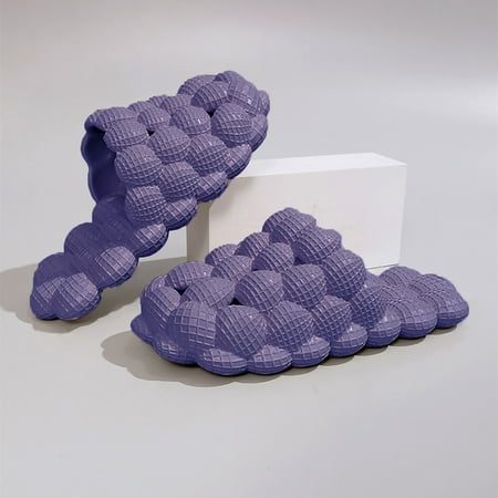 

Women s Solid Ultra Cushioned Bubble Slides Bubble Slippers