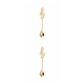 thumbnail image 4 of braveheart Musical Coffee Spoon Set Stainless Retro Iron Ice Cream Spoon Scoop Creative Spoon Tea -Spoon Tableware gold 2Set, 4 of 6