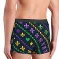 thumbnail image 5 of Kll Mardi Gras Strings Of Beads Men'S Cotton Boxer Briefs Underwear-X-Large, 5 of 9