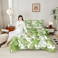 thumbnail image 4 of Manfei Green Ginkgo Leaves Bedding Comforter Set,Natural Botanical Twin Comforter Sets,Rustic Leaf Autumn Plant Bedding Set For Girls,Uxury Bedroom Decor Reversible,2-Piece, 4 of 8