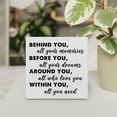 thumbnail image 4 of Zomyto 5"x5" Graduation Quote Wood Box Sign Decor Desk Sign Positive Behind You All Your Memories Wooden Box Block Sign Grad, 4 of 5
