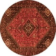 thumbnail image 1 of Ahgly Company Indoor Round Persian Orange Traditional Area Rugs, 5' Round, 1 of 1