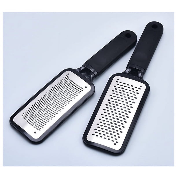 2 limas para pies, depurador de pies, eliminador de callos de piel muerta. Lima de acero inoxidable de grado quirúrgico para pies secos y mojados.
