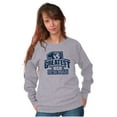 thumbnail image 4 of Number 1 Greatest Mom in the World Women Plus Size Crewneck Sweatshirt Brisco Brands 2X, 4 of 5