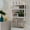 Updated White 1pack, variant on Adjustable Bamboo Towel Rack with Storage Shelves Over Toilet, Floating Wall Mount Bathroom & Kitchen Shelf, Space-Saving Shower Organizer, 2-Pack White