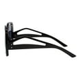 thumbnail image 4 of Women’s Oversized Square Sunglasses Vintage Retro Bold Cutout Frame UV400 Black, 4 of 5