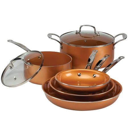 Ceramic Copper Non-stick Cookware Value Set (Best Value Pots And Pans)