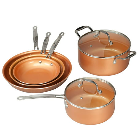 Ceramic Copper Non-stick Cookware Value Set (Best Value Cookware Set)