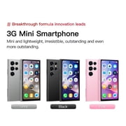Mini Smartphone, ONEMYTH S25 Pro 4.0-inch 2GB RAM 16GB ROM Android 10.0 3G Network Small Phone - Black