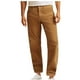 thumbnail image 2 of Pantalones largos para hombre, de pana de color liso, con bolsillos y botones, informales, holgados y de pierna recta, de algodón., 2 of 6