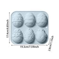 thumbnail image 3 of zhangmingg 3D Easter Egg Silicone Rabbit Chocolate Baking Tray Non-Stick Cavity Dessert Cake Tool Kit, 3 of 6