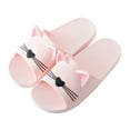 thumbnail image 2 of zttd men&women home indoors slippers cartoon cat floor family shoes beach sandals women's slipper a, 2 of 6