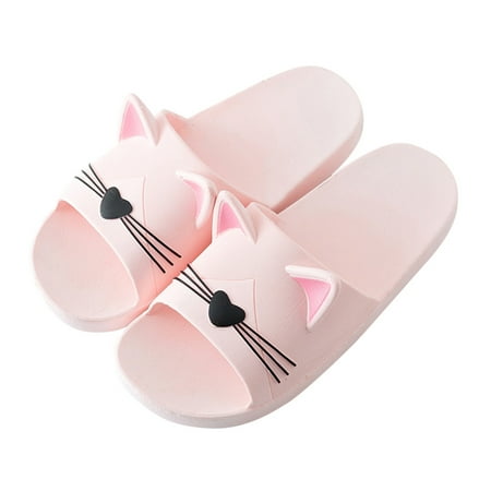 

Men&Women Home Indoors Slippers Cartoon Cat Floor Family Shoes Beach Sandals Note Please Buy One Or Two Sizes Larger