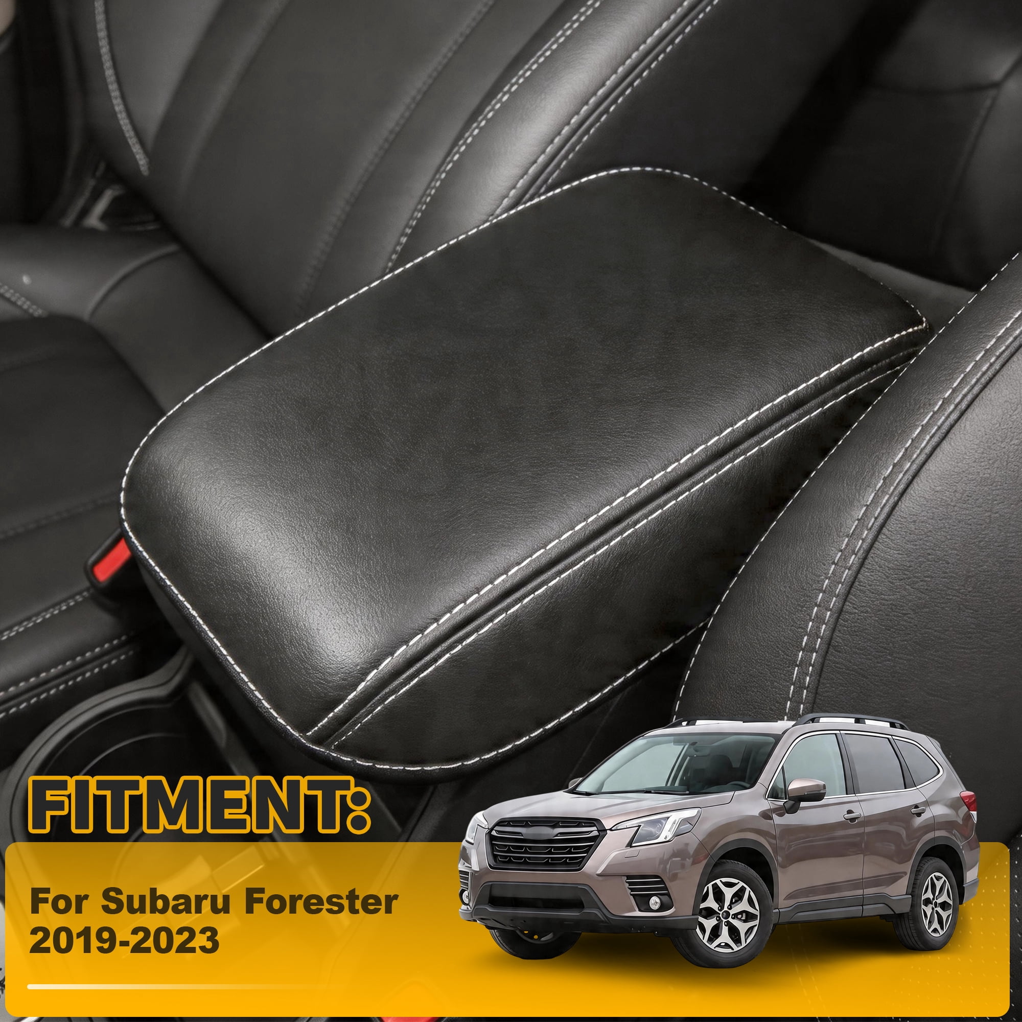 Unique Bargains Car Center Console Lid Armrest Cover for Subaru Forester 19-23