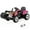 Pink, variant on Costway Kids Ride On Roller 12V Electric Tractor Remote w/ Music & LED Light Red