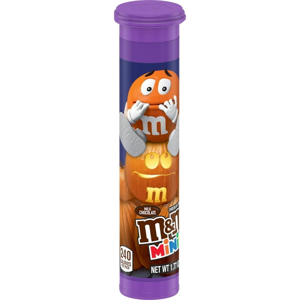 M&M'S MINIS Milk Chocolate Halloween Candy Mega Tube, 1.77 Ounce