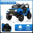 thumbnail image 3 of Gymax 12V Kids Ride on Truck Car Battery Powered Toddler Electric Vehicle w/ 3 Speeds Blue, 3 of 10