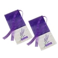 thumbnail image 1 of Bolsa de bolsitas vacías de 20 piezas Bolsa de bolsita de lavanda con fragancia de impresión de flores (púrpura oscuro), 1 of 5