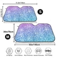 thumbnail image 3 of Balery Multicolor Glitter Windshield Sun Shade, Car Front Window Sunshade Cover ,Automotive Interior Portected Blocks Uv Rays For Car Pickup Truck Suv Accessories- Medium, 3 of 7