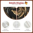 thumbnail image 4 of KLL Vintage Metal Dragon Christmas Tree Skirt 36" ,Party Decorations Farmhouse for Christmas Decorations Holiday Party, 4 of 6