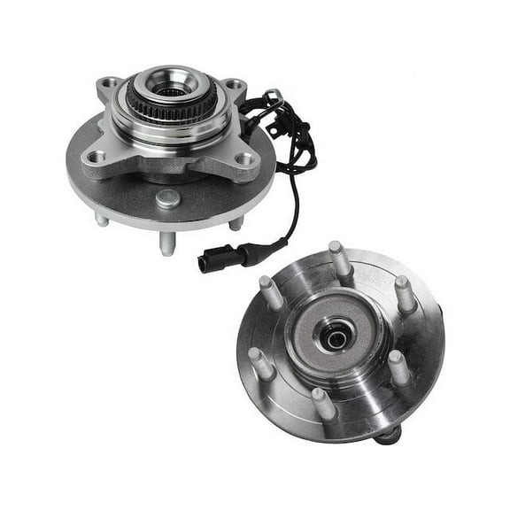Front Wheel Bearing Hub Assembly Set of 2 - 6-Lug - Compatible with 2004 - 2008 Ford F-150 4WD 2005 2006 2007