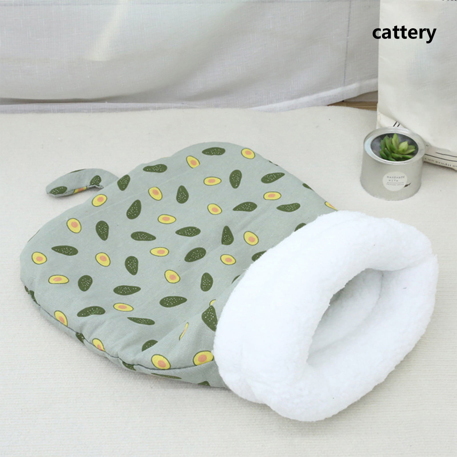 Dogbed Cats Winter Sleeping Bag Winter Cats Sleeping Bag For Indoor Cats Plush Soft Pet Bed Pet Mat Warmer Pad Sack For Small Pet Cat Beds For Indoor Cats
