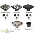 thumbnail image 3 of Quick Pitch with SereneDrains Square Drain Shower Floor Kit - Bathtub Side Drain Size Kit, 3 of 3