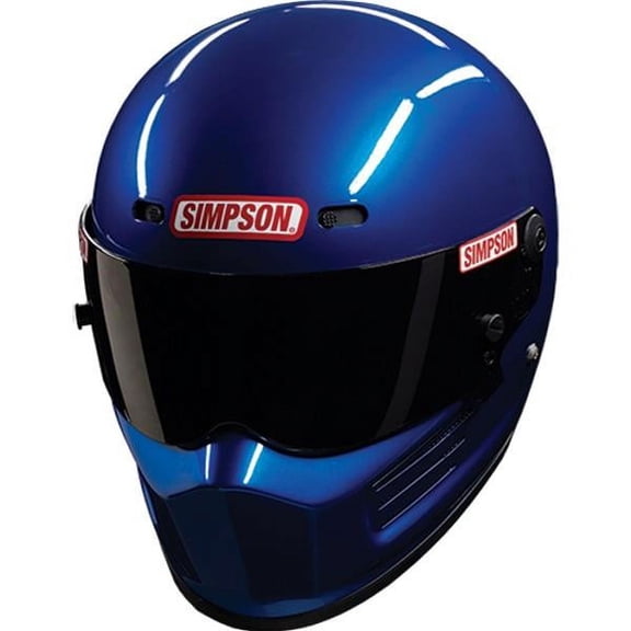 Simpson Racing 7210025 SFI SA2020 Super Bandit Series Helmet Size Medium Blue
