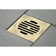 thumbnail image 2 of Kingston Brass BSF4262AB 4 in. Watercourse Symmetric Square Grid Shower Drain, Antique Brass, 2 of 4
